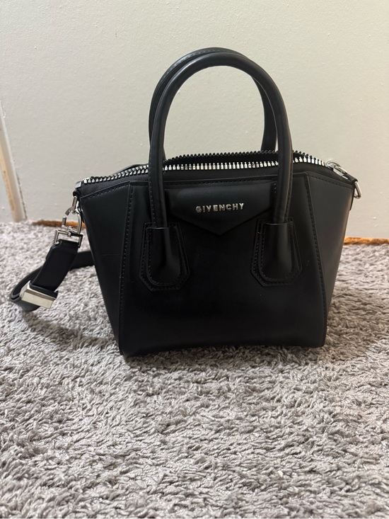 Givenchy Handbags - Black Leather Mini Satchel with Removable Strap